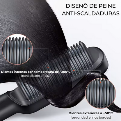 Cepillo Alisador SMF 10 – Melena lisa y brillante en 5 minutos, sin encrespamiento