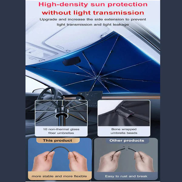 Parasol Interior AL 50% - Coche Protección UV y Aislamiento Térmico Superior