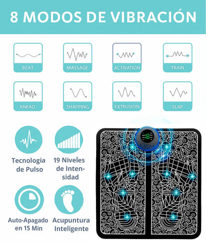 Masajeador de Pies Electroestimulante - Alivio Profundo, Circulación Mejorada